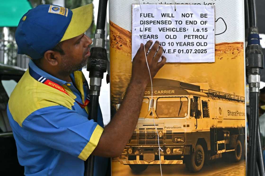 New Delhi banned the sale of fuel for cars older than 15 years and diesel vehicles older than 10 years, in a bif to curb pollution