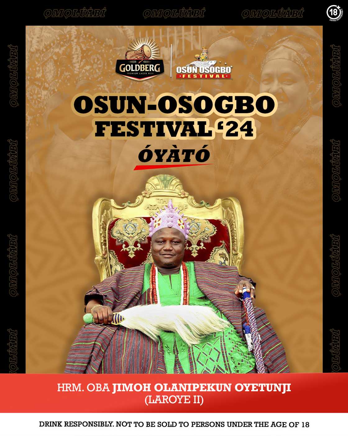 Goldberg lager beer celebrates cultural heritage at the Osun-Osogbo Festival 2024 Goldberg lager beer celebrates cultural heritage at the Osun-Osogbo Festival 2024