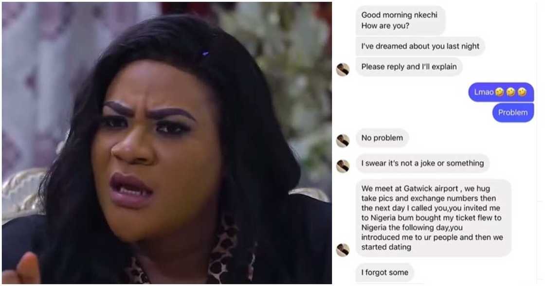 Nkechi Blessing, Gambian man, dream Nkechi Blessing, Gambian man, dream