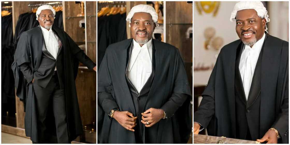 Actor Kanayo O. Kanayo stuns in full lawyer's regalia. Actor Kanayo O. Kanayo stuns in full lawyer's regalia.