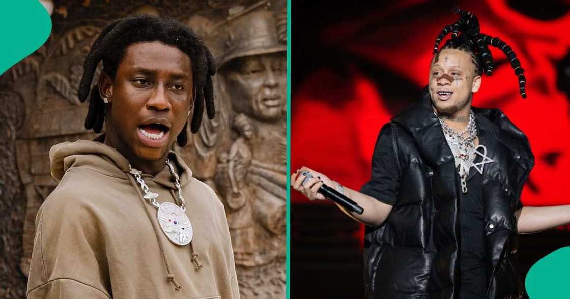 Shallipopi and US rapper Trippie Redd link up Shallipopi and US rapper Trippie Redd link up
