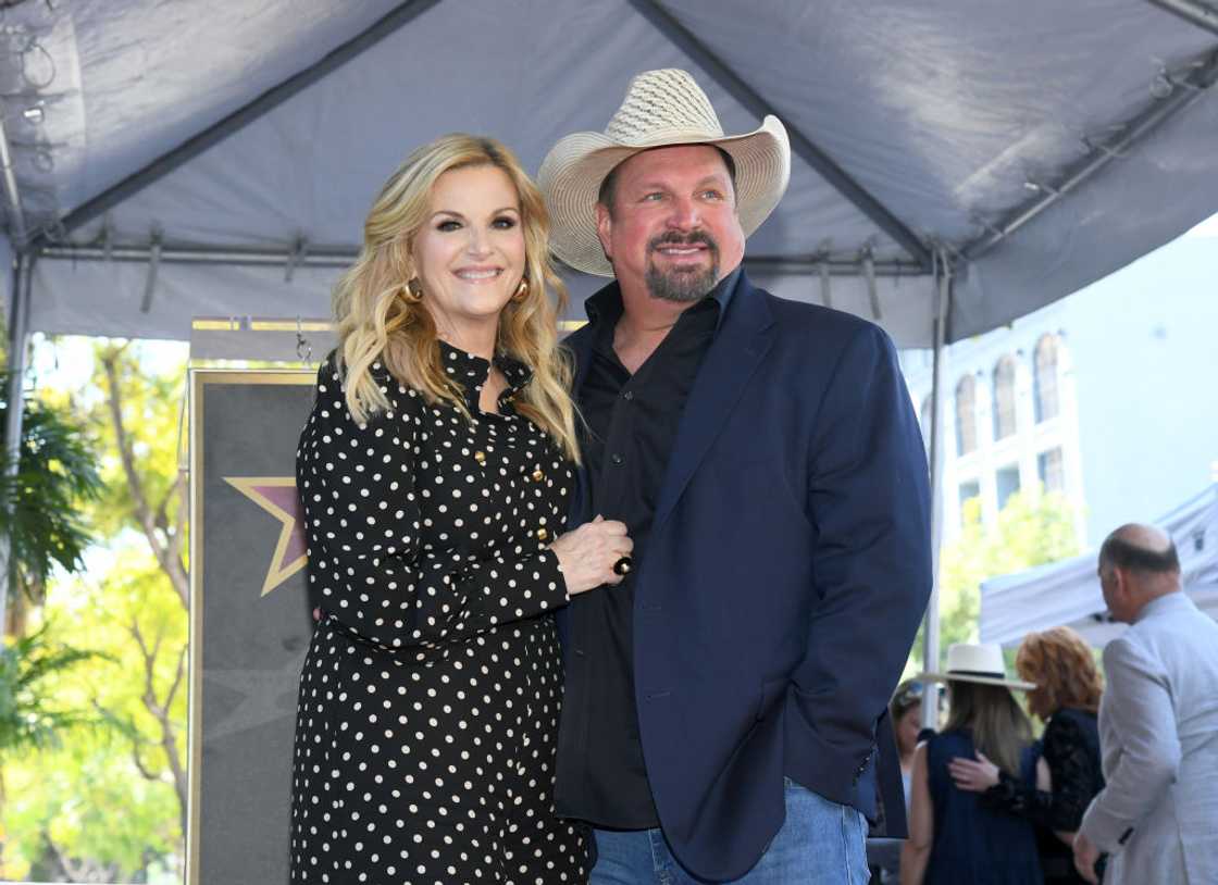 Trisha Yearwood and Garth Brooks in Hollywood, California.