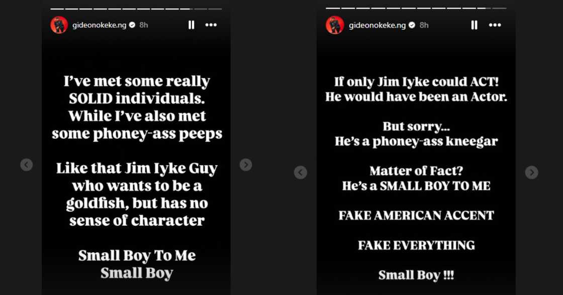 Gideon Okeke blasts Jim Iyke Gideon Okeke blasts Jim Iyke