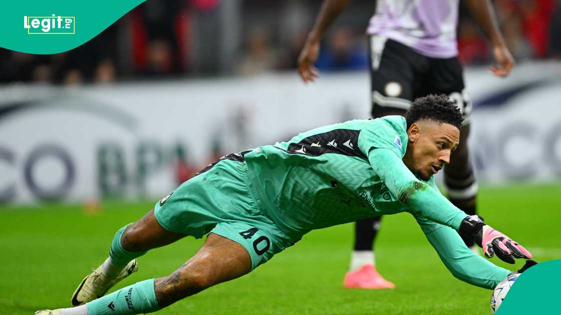 Maduka Okoye is presently facing an alleged betting scandal in Italy. Maduka Okoye is presently facing an alleged betting scandal in Italy.