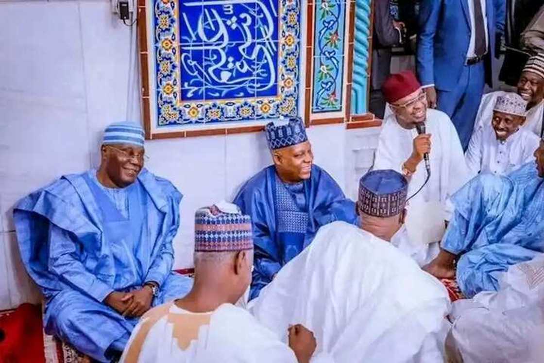 Atiku da Shettima a wajen daurin aure a Abuja