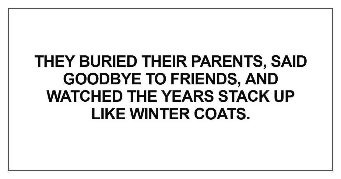 They buried their parents, said goodbye to friends, and watched