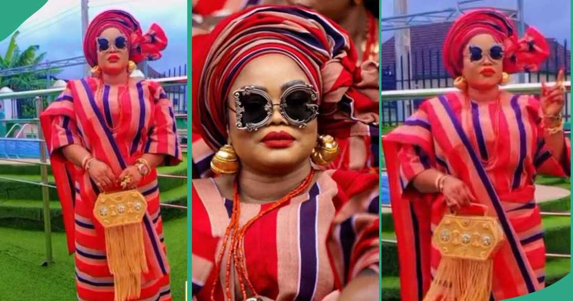 Elegant woman at Ojude Oba festival.