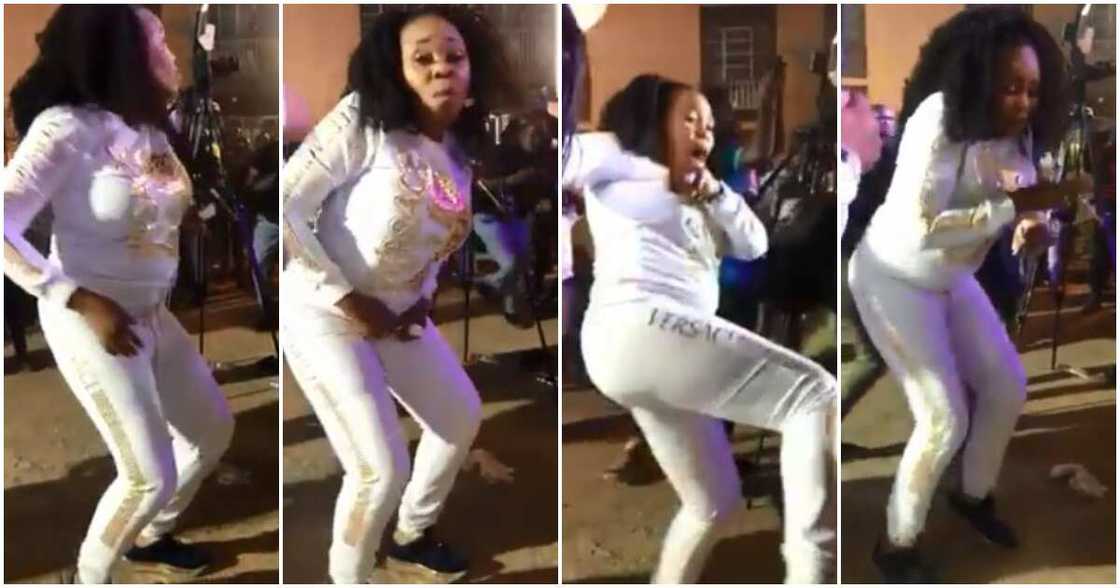 Man criticises gospel singer Tope Alabi over her 'worldly' dance step, she reacts (video) Man criticises gospel singer Tope Alabi over her 'worldly' dance step, she reacts (video)
