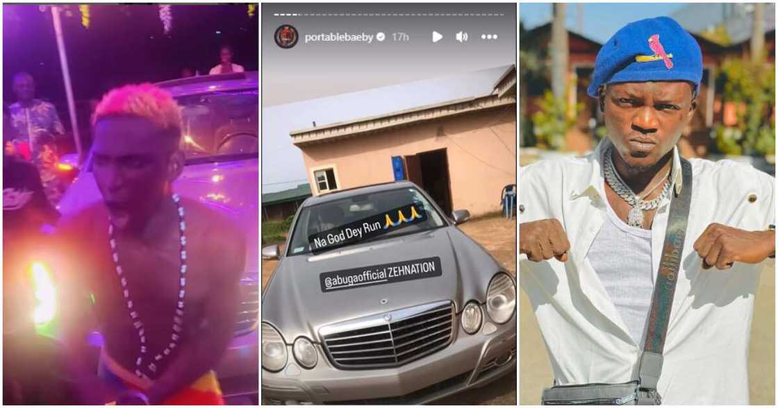 Portable buys Benz for signee, Abuga. Portable buys Benz for signee, Abuga.