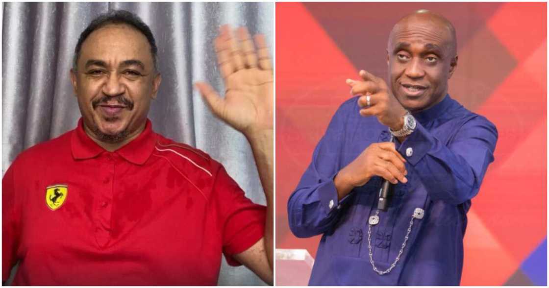 Daddy Freeze challenges Pastor David Ibiyeomi to debate. Daddy Freeze challenges Pastor David Ibiyeomi to debate.