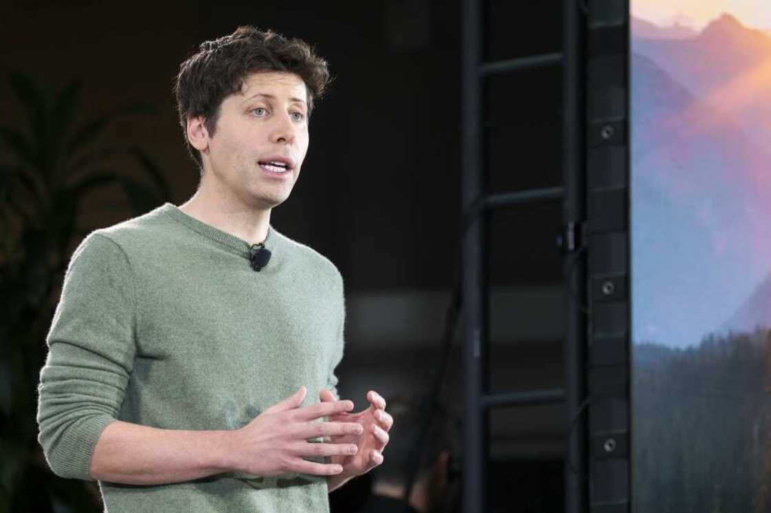 OpenAI CEO Sam Altman speaks at the Microsoft announcement on February 7, 2023