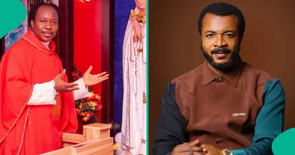 Catholic priest Father Nwebe Joy challenges Zion Ministry founder Prophet Ebuka Obi, vows to expose lie about his chastity claim Catholic priest Father Nwebe Joy challenges Zion Ministry founder Prophet Ebuka Obi, vows to expose lie about his chastity claim