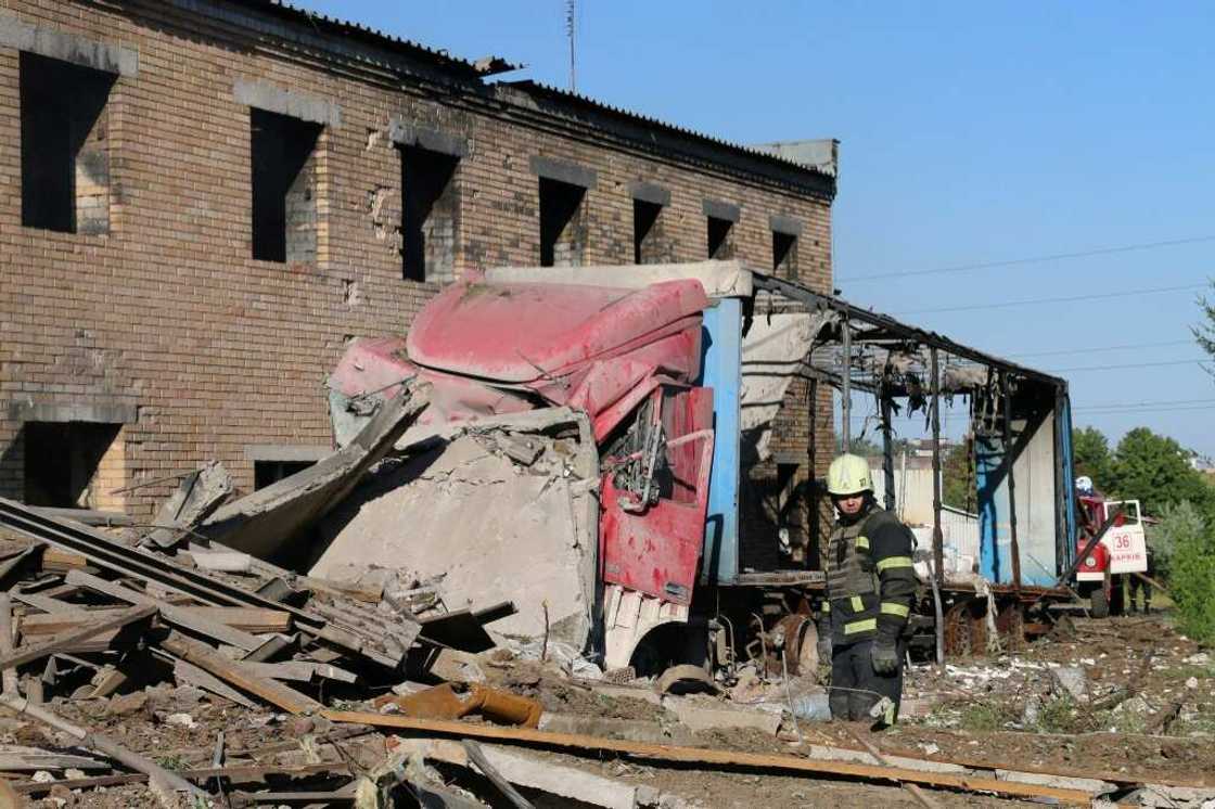 Russian shelling continued in the east Russian shelling continued in the east