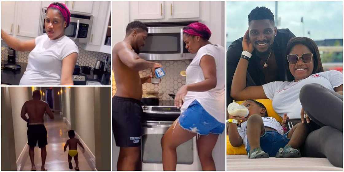 BBNaija Tobi Bakre and family dance in the kitchen