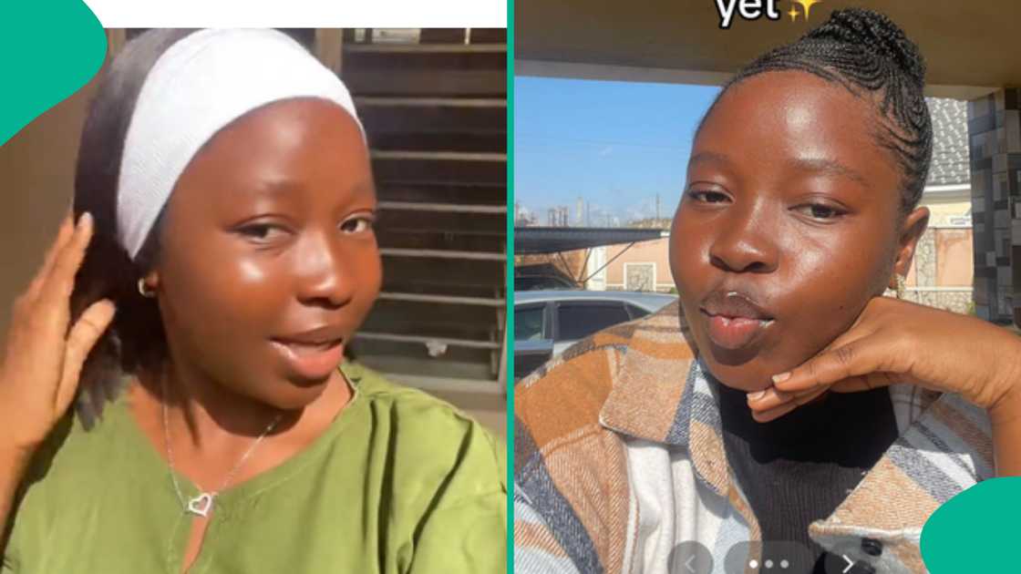 Lady says her project work is giving her headaches. Lady says her project work is giving her headaches.