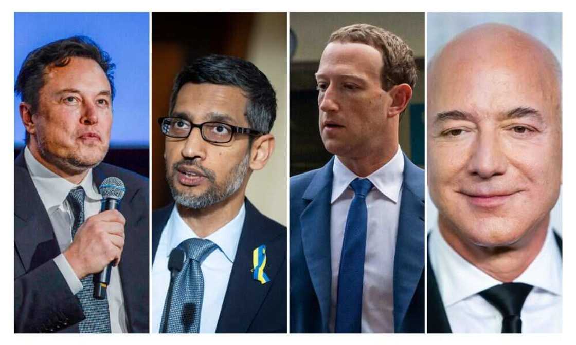 Amazon, Microsoft, Google, Meta, Twitter Amazon, Microsoft, Google, Meta, Twitter