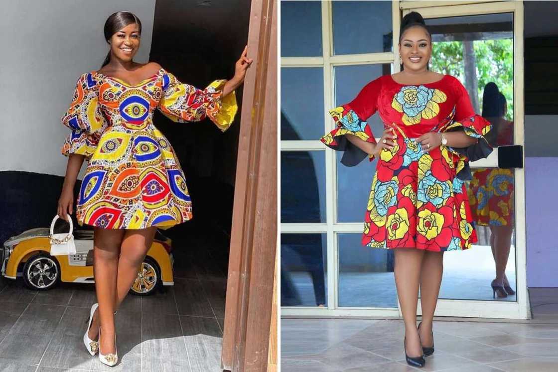 Ankara flare gown Ankara flare gown