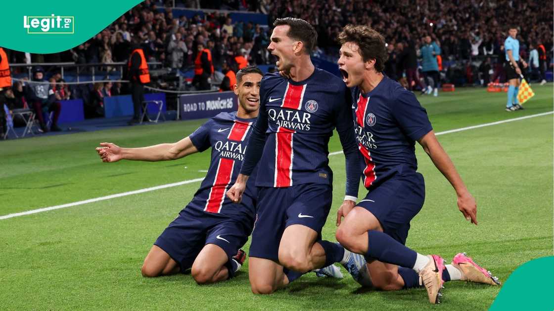 Fabian Ruiz Pena, Achraf Hakimi, Joao Neves, UEFA, Champions League, Paris Saint-Germain, Arsenal.