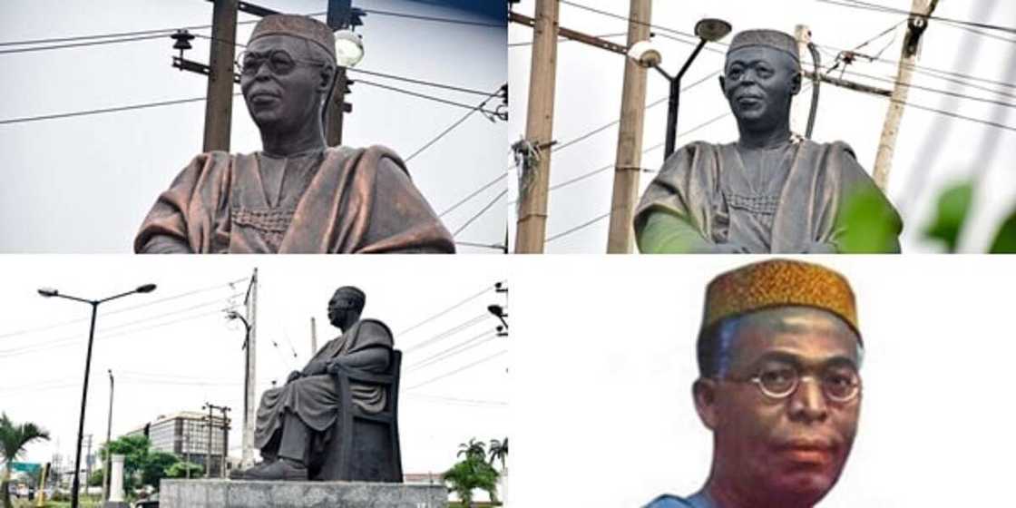 Abun dariya abun haushi: An sace madubin idon gunkin Awolowo a Lagos Abun dariya abun haushi: An sace madubin idon gunkin Awolowo a Lagos