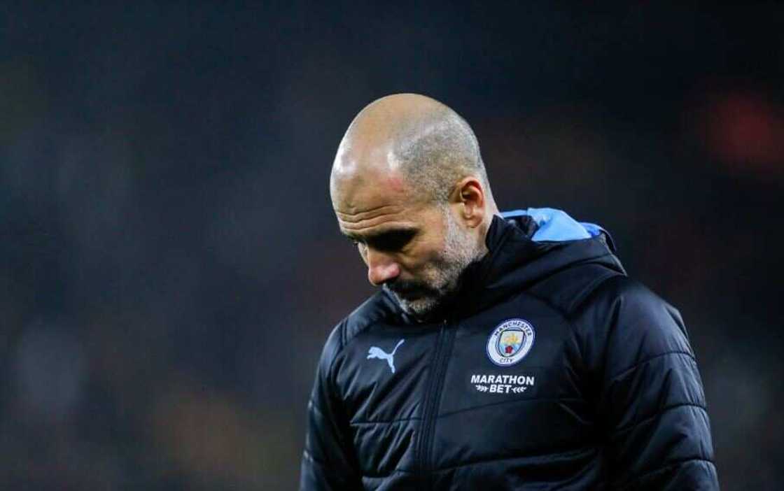 Pep Guardiola in action for Manchester City Pep Guardiola in action for Manchester City