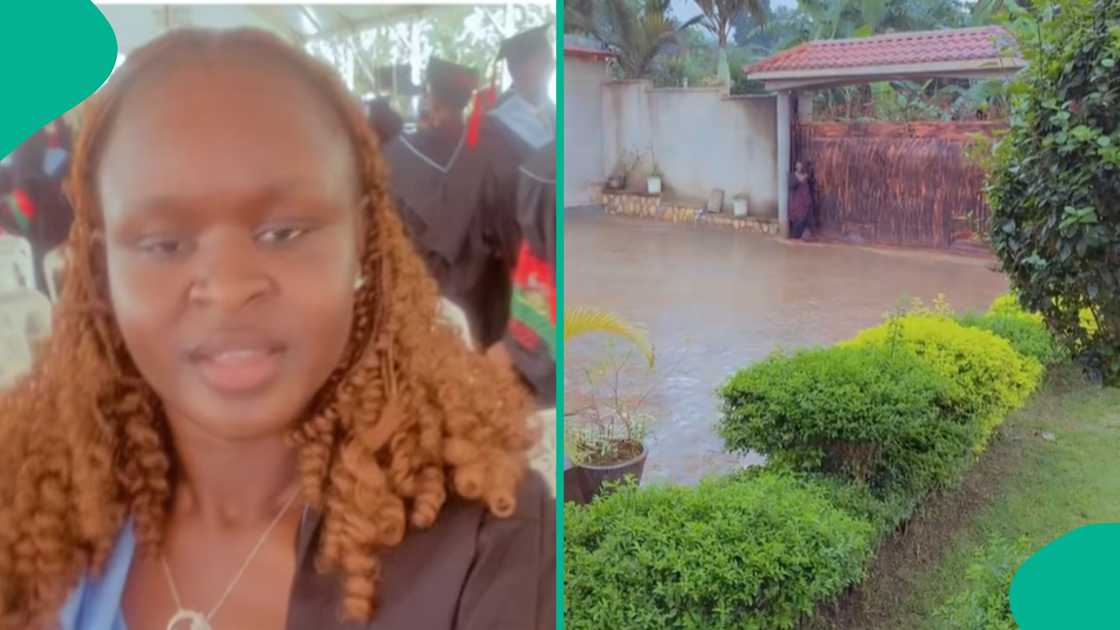 Lady shows how her mother treats her dad with love. Lady shows how her mother treats her dad with love.