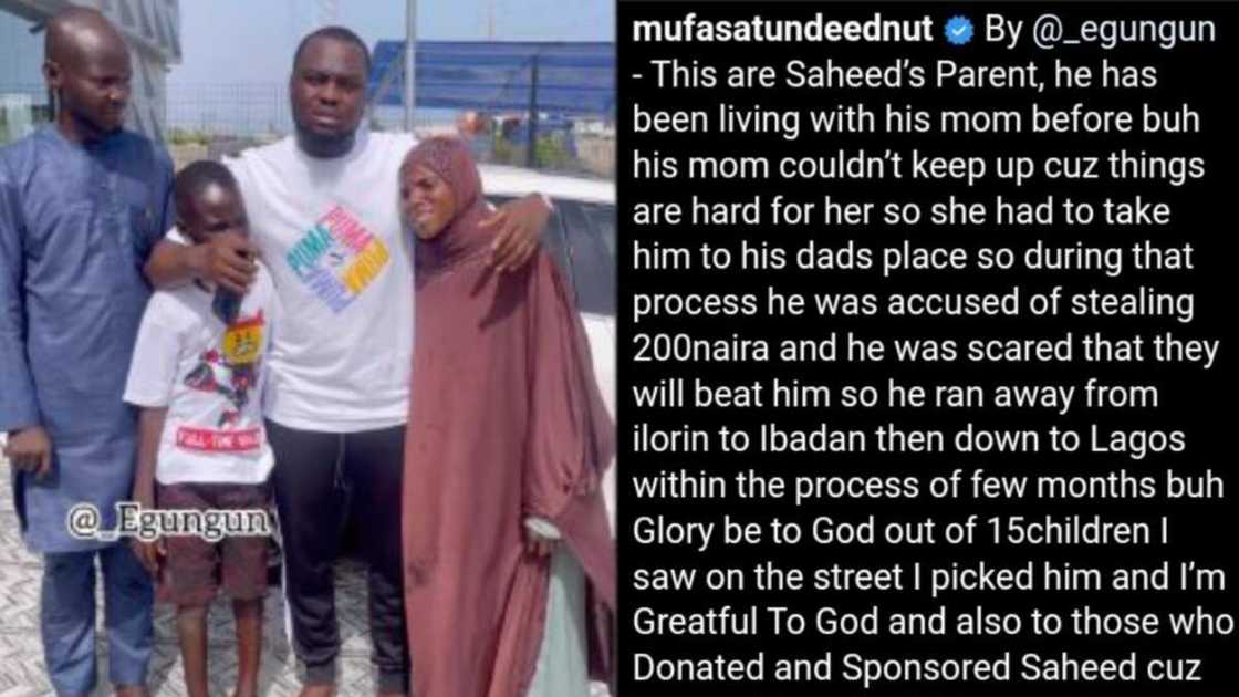 Saheed gets sponsorship and N2.5 million naira Saheed gets sponsorship and N2.5 million naira