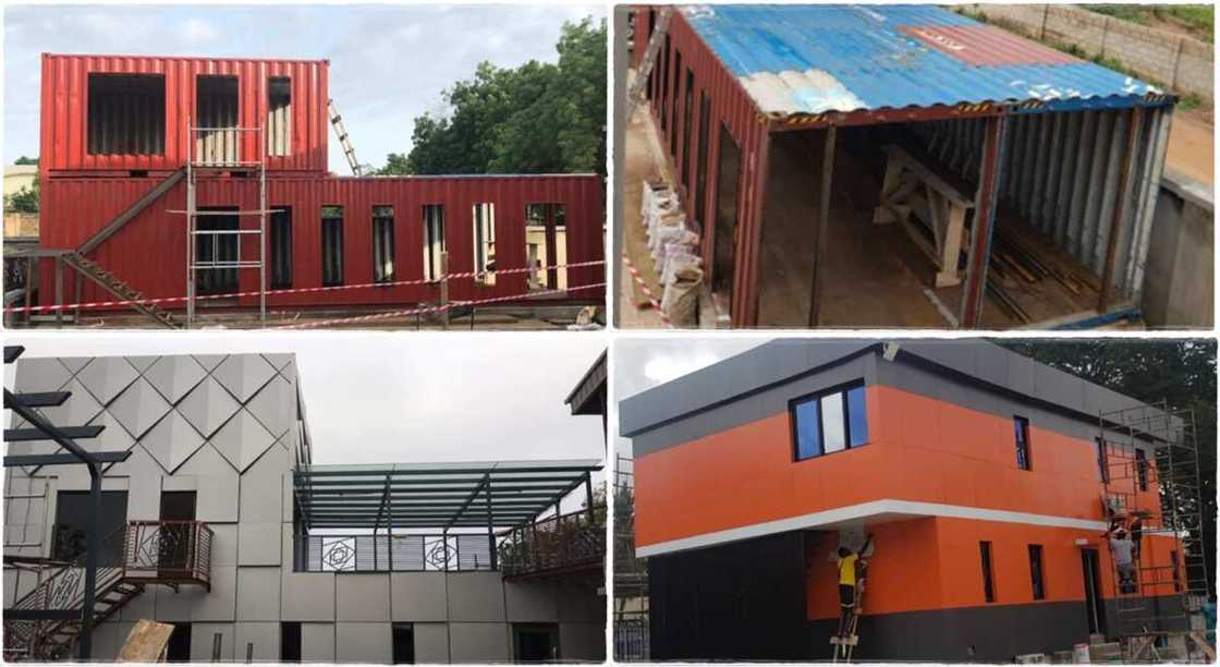 Photos of container structures. Photos of container structures.