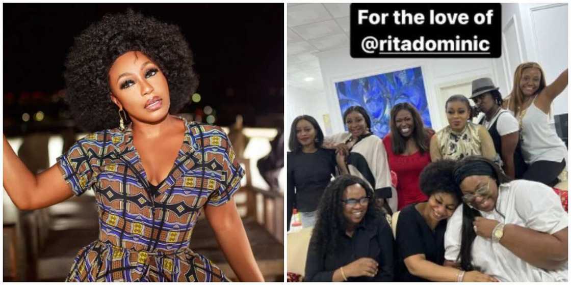 Photos of Rita Dominic and friends. Photos of Rita Dominic and friends.