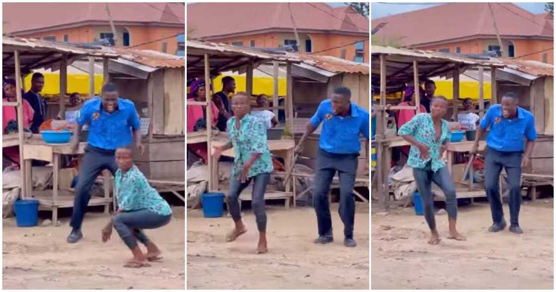 Market woman in slippers, Carry Me Dey Go mix, woman dances in market, Portable Market woman in slippers, Carry Me Dey Go mix, woman dances in market, Portable