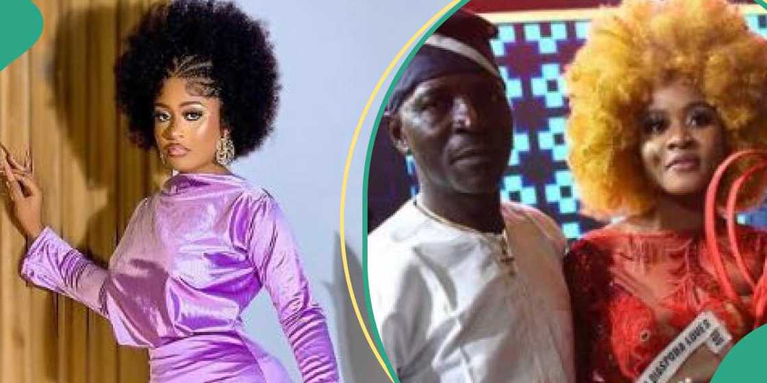 BBNaija star Phyna and her dad BBNaija star Phyna and her dad