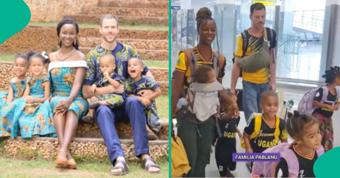 Nigerian lady and her family of 7 relocate to Uganda after staying in US for almost 20 years Nigerian lady and her family of 7 relocate to Uganda after staying in US for almost 20 years