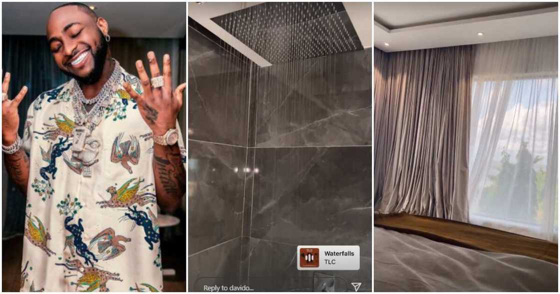 Davido shoes off feature in his home Davido shoes off feature in his home
