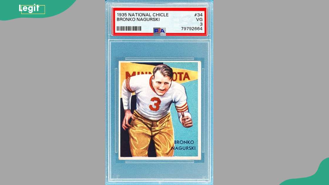 1935 National Chicle #34 Bronko Nagurski