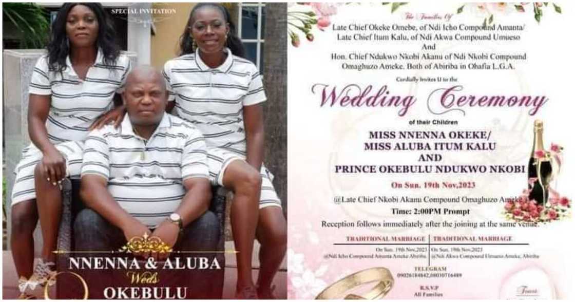 Prince Okebulu Ndukwo Nkobi, Abia man, traditional wedding, man to marry two women same day Prince Okebulu Ndukwo Nkobi, Abia man, traditional wedding, man to marry two women same day