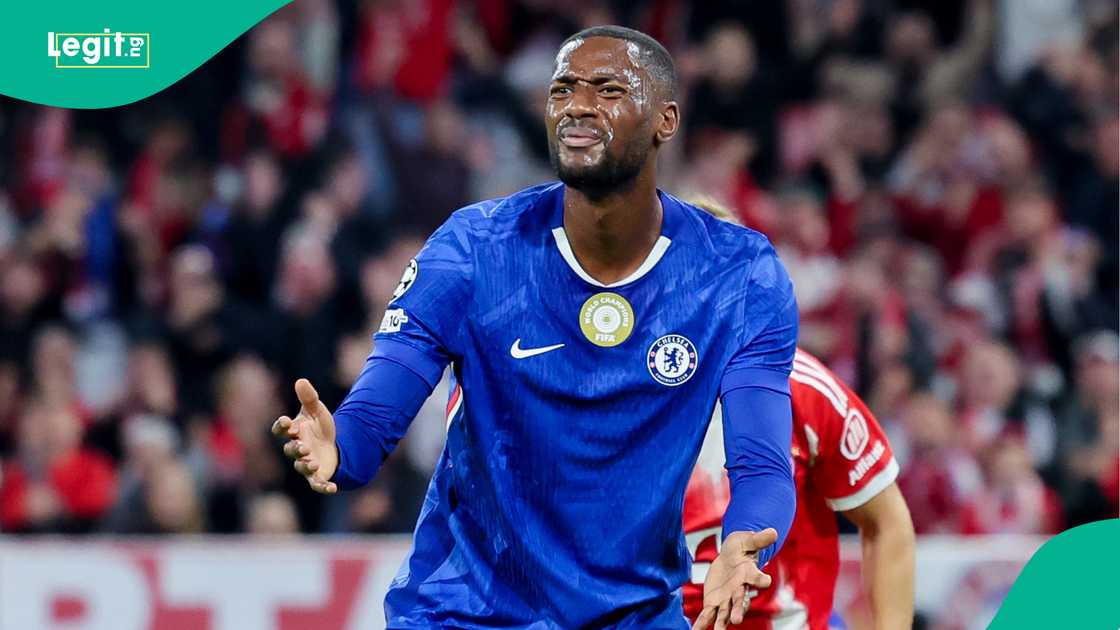 Tosin Adarabioyo, Chelsea, Bayern Munich, Allianz Arena, Germany, UEFA Champions League. Tosin Adarabioyo, Chelsea, Bayern Munich, Allianz Arena, Germany, UEFA Champions League.