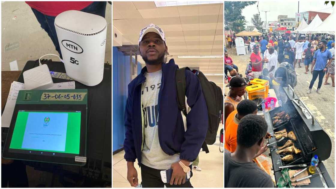 2023 elections/Lady gave out her 5G router. 2023 elections/Lady gave out her 5G router.