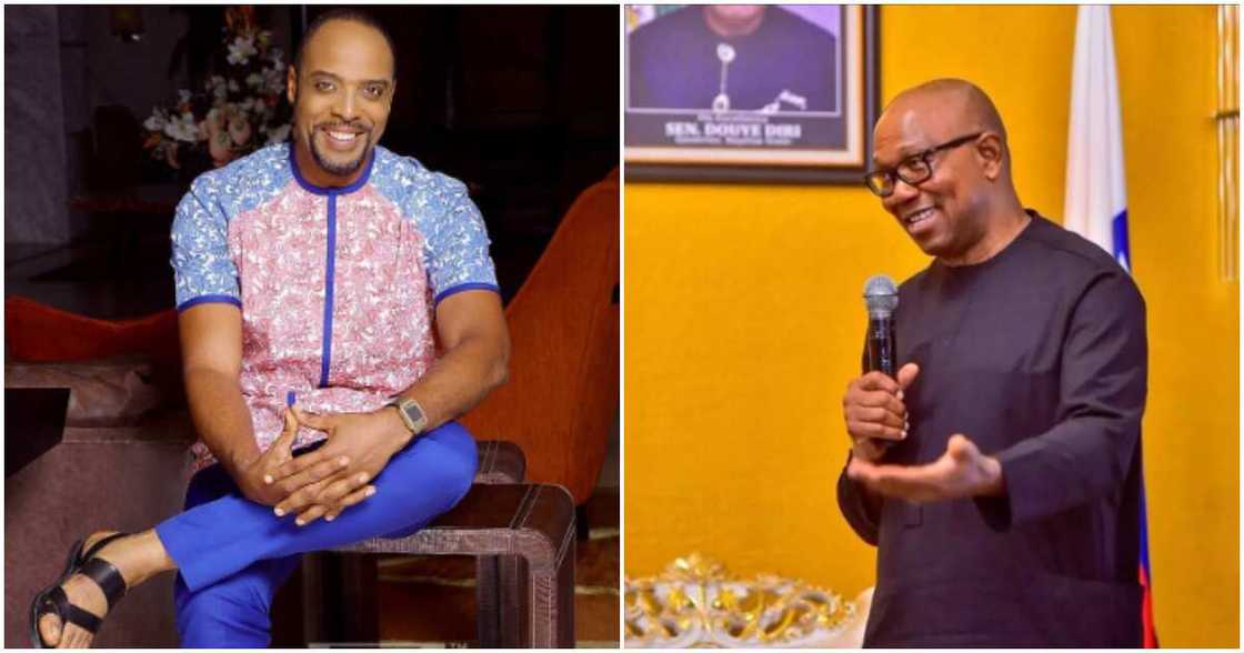 Photos of Kalu Ikeagwu and Peter Obi