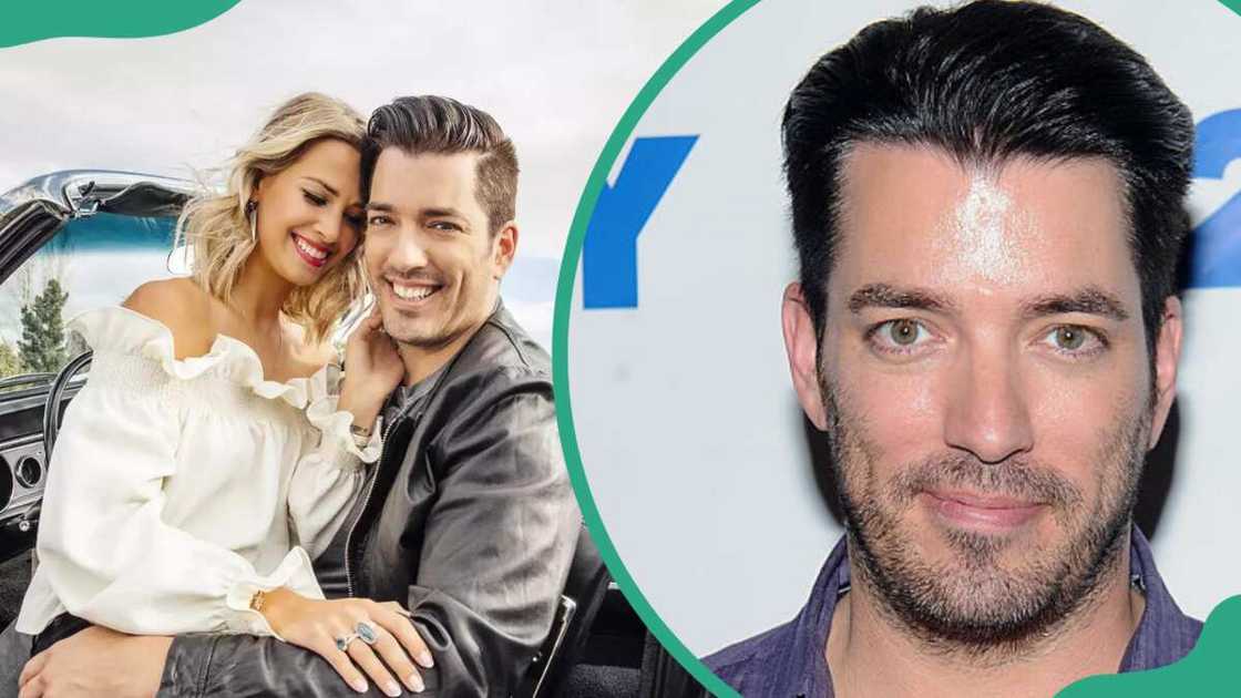 Kelsy Ully and Jonathan Scott posing for a picture (L). Jonathan Scott in New York City (R). Kelsy Ully and Jonathan Scott posing for a picture (L). Jonathan Scott in New York City (R).