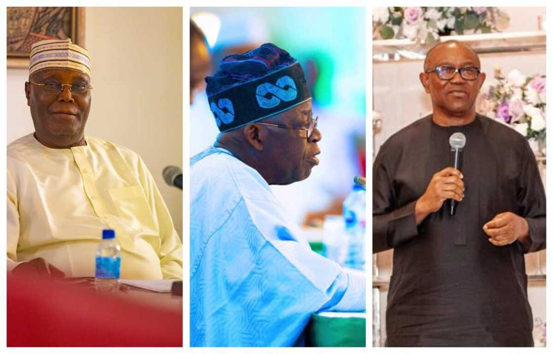 Atiku, Tinubu, da Obi Atiku, Tinubu, da Obi