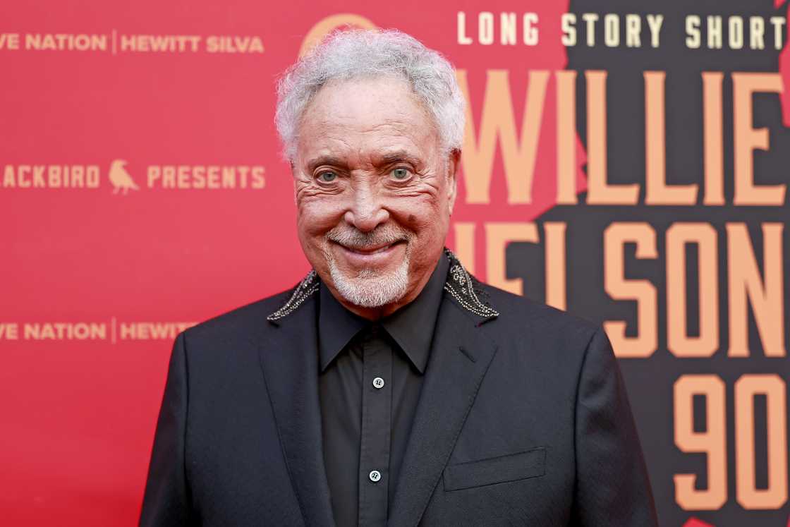 Tom Jones attends the "Long Story Short: Willie Nelson 90" Concert Celebrating Willie's 90th Birthday, presented by Blackbird