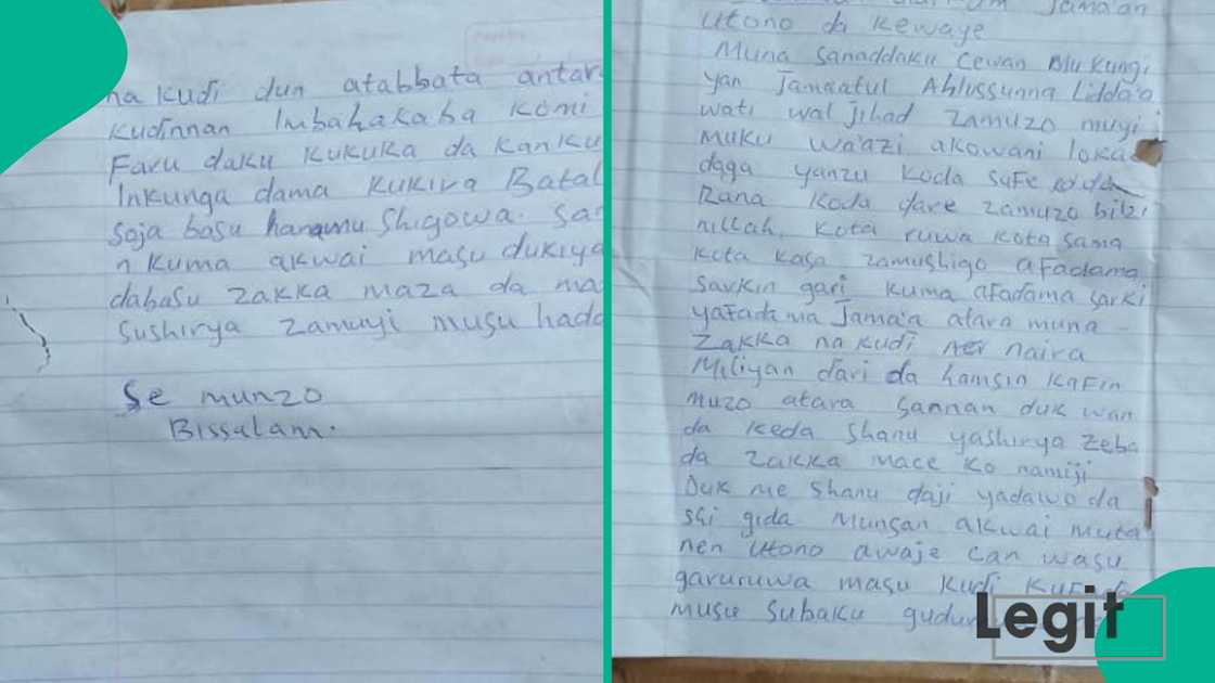 Terrorists write members of Utono community in Kebbi State and threaten deadly attack