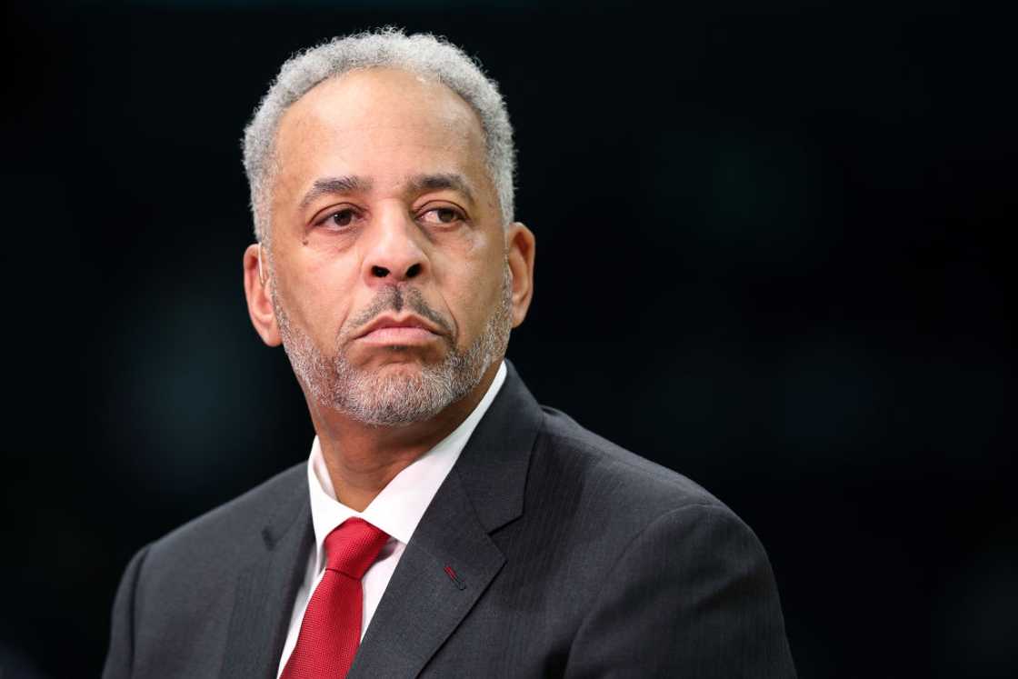 Dell Curry looks on at Spectrum Centre