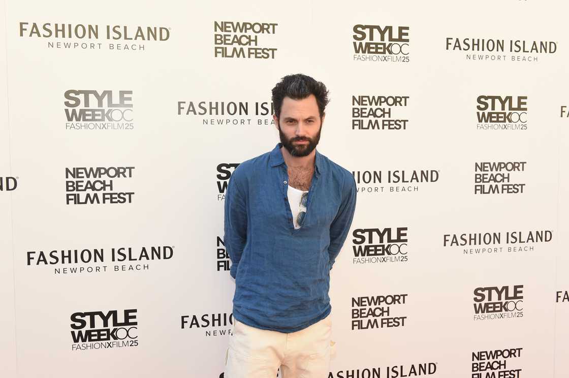 Penn Badgley attends Fashion Island's annual StyleWeek OC in partnership with The Newport Beach Film Festival in Newport Beach
