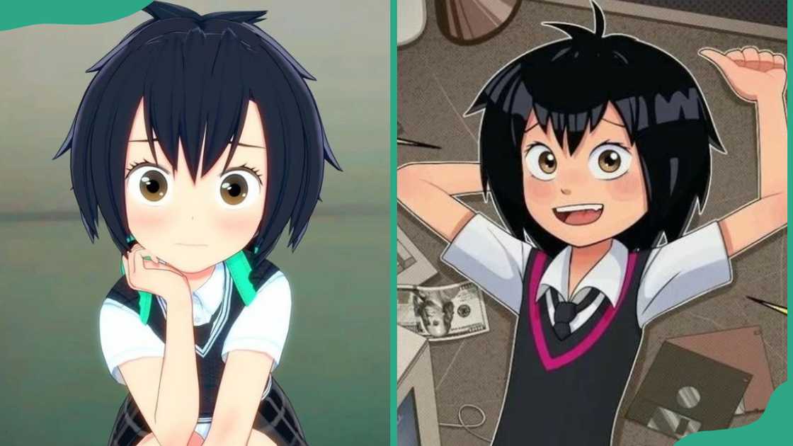 Peni Parker in her school uniform Peni Parker in her school uniform