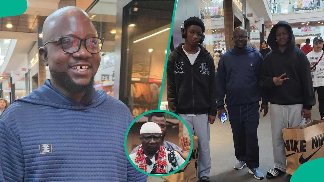 Sanyeri and sons enjoy time together in the United States. Sanyeri and sons enjoy time together in the United States.