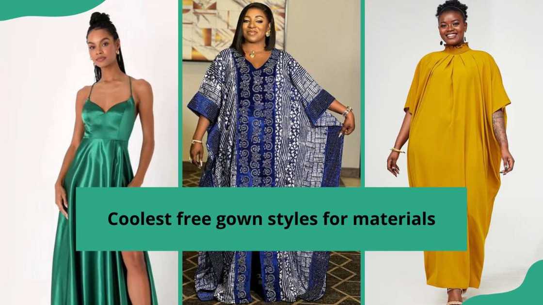 Coolest free gown styles for materials Ankara gowns silk velvet and others Legit.ng