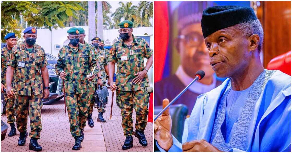 Yemi Osinbajo, Nigerian Military, Police, federal government