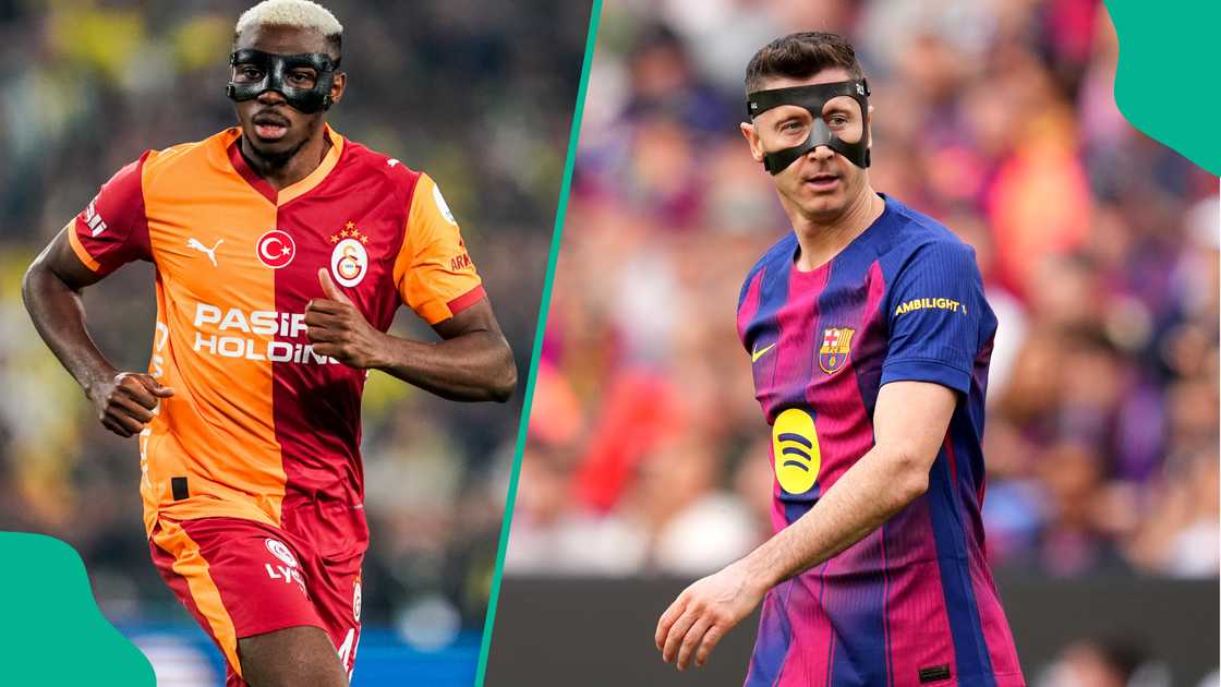 Robert Lewandowski Set for Barcelona Exit as Super Eagles Striker Emerges as Top Replacement. Photo: Yagiz Gurtug and Alex Caparros Robert Lewandowski Set for Barcelona Exit as Super Eagles Striker Emerges as Top Replacement. Photo: Yagiz Gurtug and Alex Caparros