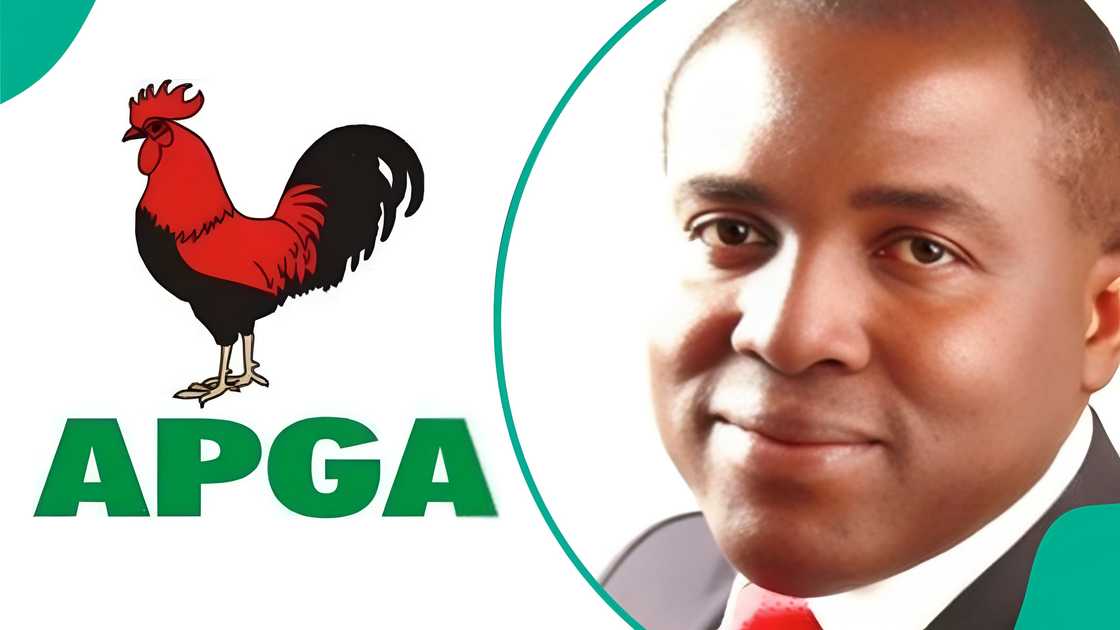 APGA leaders in Anambra responding to Chris Azubogu’s resignation from the party.