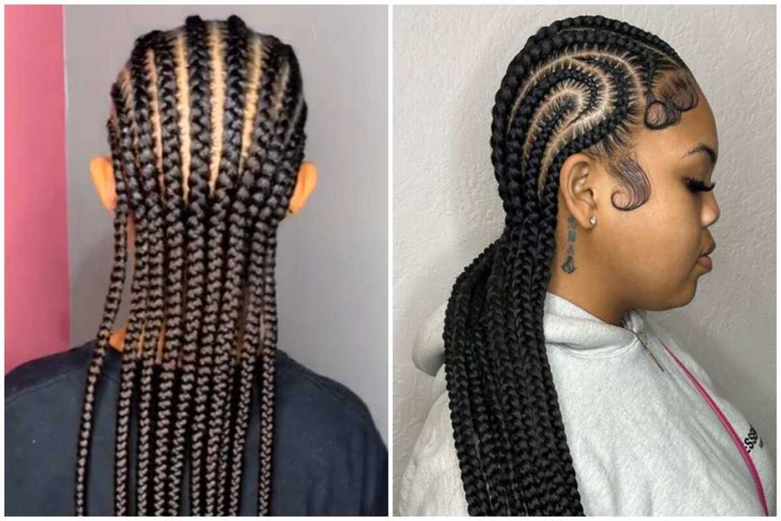 Ten stitch braids. Ten stitch braids.